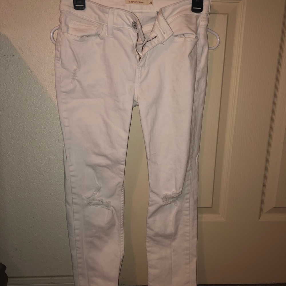 white jeans